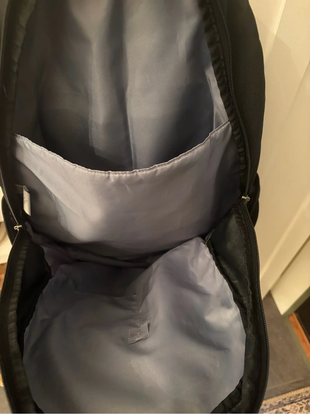 Under Armour Black Backpack with Silver Logo